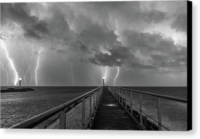 Port la Nouvelle, France, Black and White / Art Photo - Canvas Print