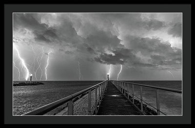 Port la Nouvelle, France, Black and White / Art Photo - Framed Print