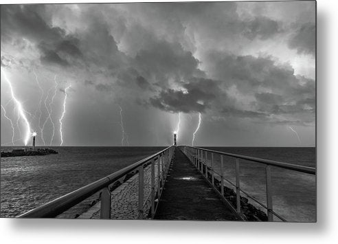 Port la Nouvelle, France, Black and White / Art Photo - Metal Print