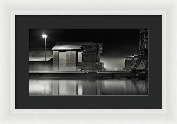 Port Nocturne / Art Photo - Framed Print