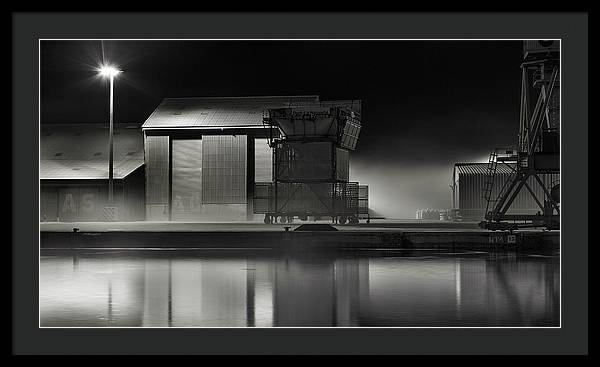 Port Nocturne / Art Photo - Framed Print