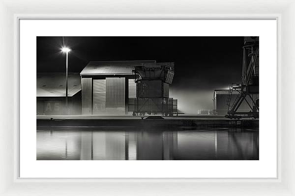 Port Nocturne / Art Photo - Framed Print