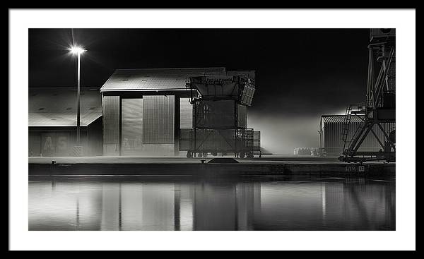 Port Nocturne / Art Photo - Framed Print