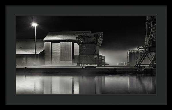 Port Nocturne / Art Photo - Framed Print