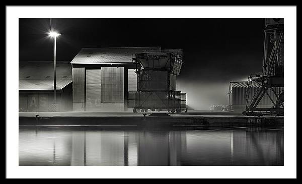 Port Nocturne / Art Photo - Framed Print