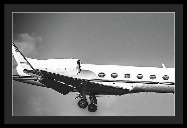 Private Jet, Caribbean / Art Photo - Framed Print