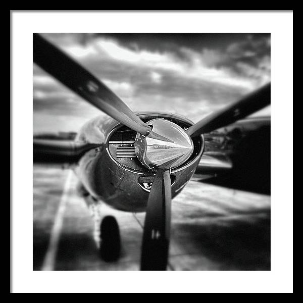 Propeller, Monochrome / Art Photo - Framed Print