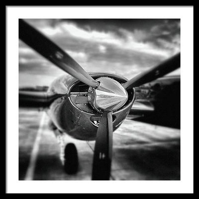 Propeller, Monochrome / Art Photo - Framed Print