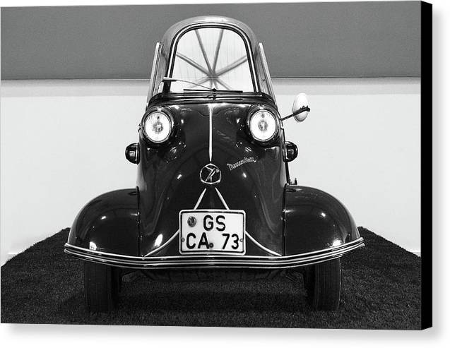 Puppy Eyes, Messerschmitt KR 175 , black and white - Louwman Museum, The Hague / Art Photo - Canvas Print