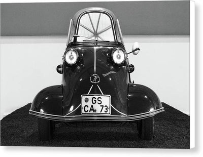 Puppy Eyes, Messerschmitt KR 175 , black and white - Louwman Museum, The Hague / Art Photo - Canvas Print