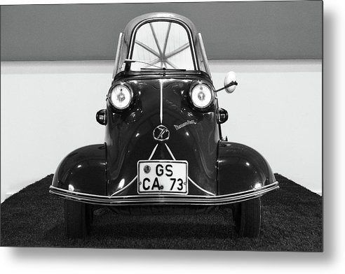 Puppy Eyes, Messerschmitt KR 175 , black and white - Louwman Museum, The Hague / Art Photo - Metal Print