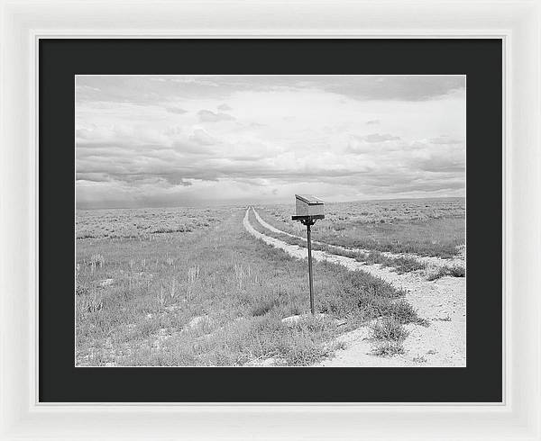 Ranch Mail Box near Farson, Wyoming / Art Photo - Framed Print