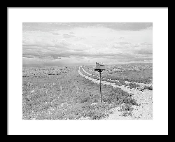 Ranch Mail Box near Farson, Wyoming / Art Photo - Framed Print