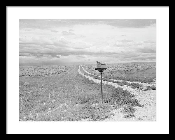 Ranch Mail Box near Farson, Wyoming / Art Photo - Framed Print