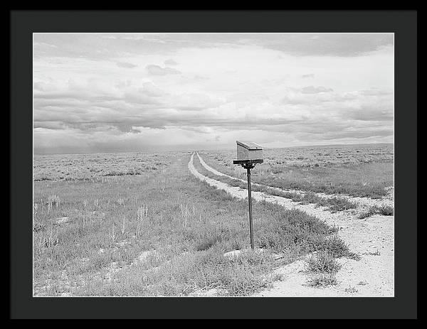 Ranch Mail Box near Farson, Wyoming / Art Photo - Framed Print