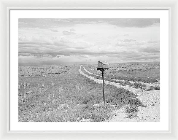 Ranch Mail Box near Farson, Wyoming / Art Photo - Framed Print