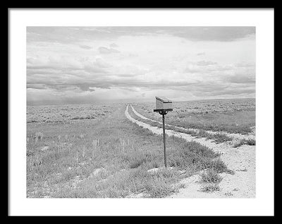 Ranch Mail Box near Farson, Wyoming / Art Photo - Framed Print