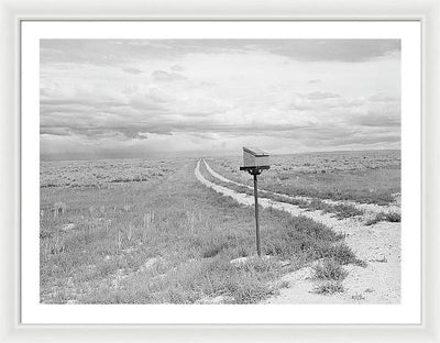 Ranch Mail Box near Farson, Wyoming / Art Photo - Framed Print