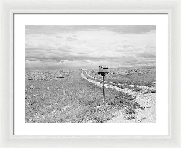 Ranch Mail Box near Farson, Wyoming / Art Photo - Framed Print