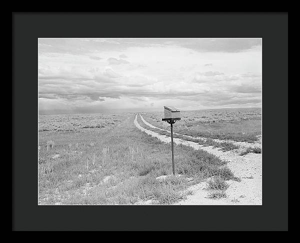 Ranch Mail Box near Farson, Wyoming / Art Photo - Framed Print