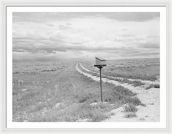 Ranch Mail Box near Farson, Wyoming / Art Photo - Framed Print