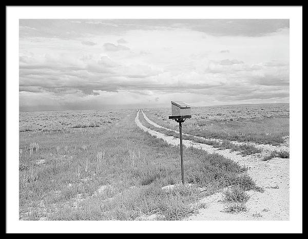 Ranch Mail Box near Farson, Wyoming / Art Photo - Framed Print