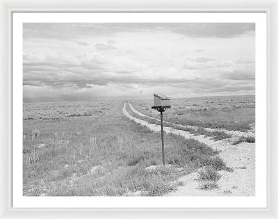 Ranch Mail Box near Farson, Wyoming / Art Photo - Framed Print