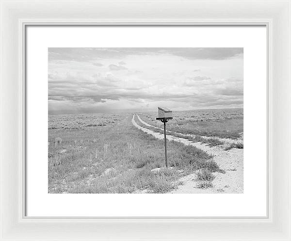 Ranch Mail Box near Farson, Wyoming / Art Photo - Framed Print