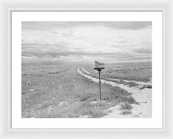 Ranch Mail Box near Farson, Wyoming / Art Photo - Framed Print