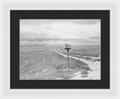 Ranch Mail Box near Farson, Wyoming / Art Photo - Framed Print