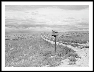 Ranch Mail Box near Farson, Wyoming / Art Photo - Framed Print