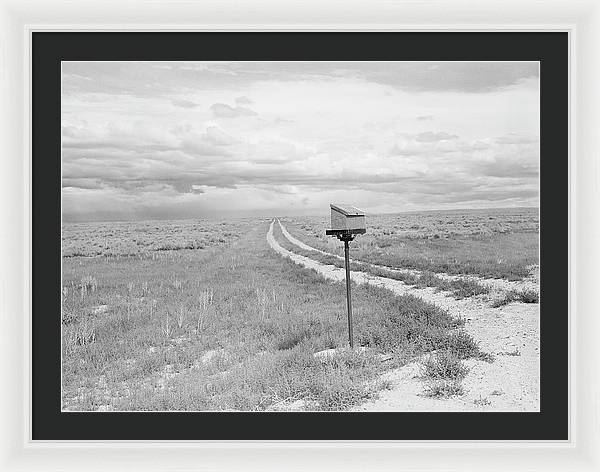 Ranch Mail Box near Farson, Wyoming / Art Photo - Framed Print