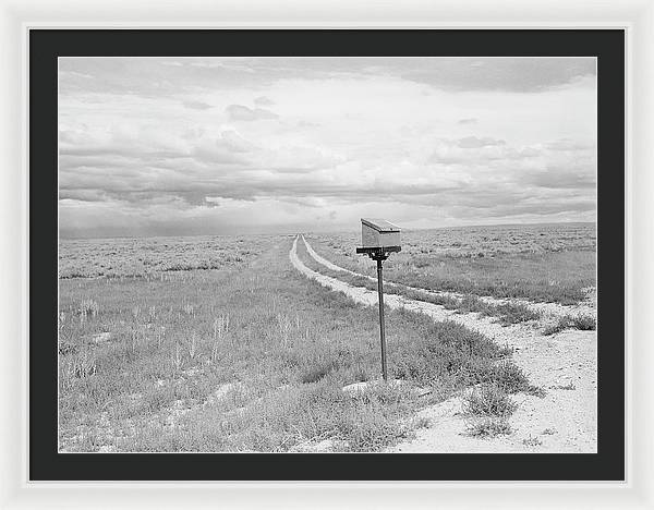 Ranch Mail Box near Farson, Wyoming / Art Photo - Framed Print