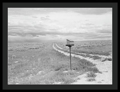 Ranch Mail Box near Farson, Wyoming / Art Photo - Framed Print