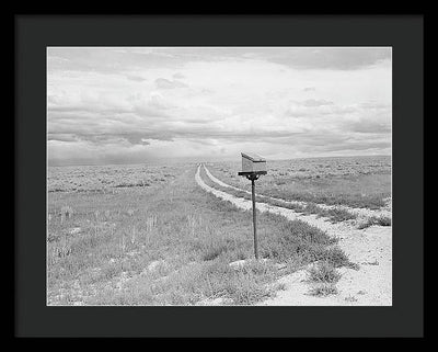 Ranch Mail Box near Farson, Wyoming / Art Photo - Framed Print