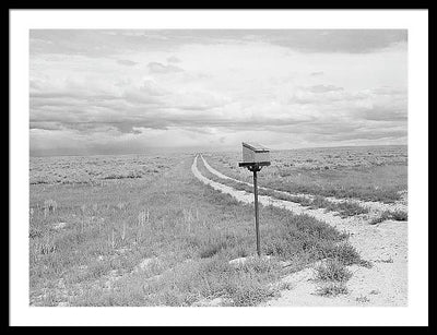 Ranch Mail Box near Farson, Wyoming / Art Photo - Framed Print