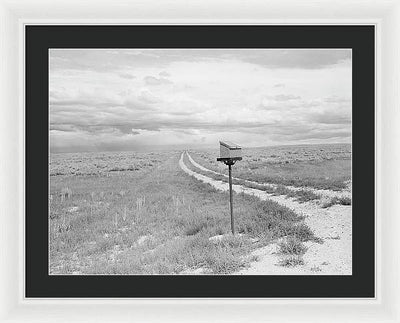 Ranch Mail Box near Farson, Wyoming / Art Photo - Framed Print