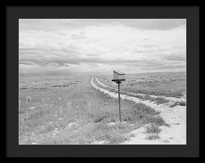 Ranch Mail Box near Farson, Wyoming / Art Photo - Framed Print