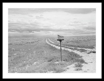 Ranch Mail Box near Farson, Wyoming / Art Photo - Framed Print