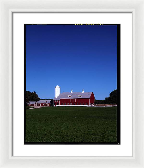 Red Barn - Framed Print