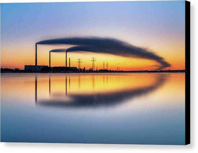 Reftinsky Reservoir of Sverdlovsk, Russia / Art Photo - Canvas Print