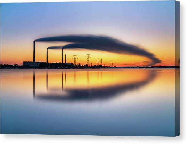 Reftinsky Reservoir of Sverdlovsk, Russia / Art Photo - Canvas Print