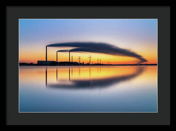 Reftinsky Reservoir of Sverdlovsk, Russia / Art Photo - Framed Print