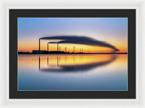 Reftinsky Reservoir of Sverdlovsk, Russia / Art Photo - Framed Print