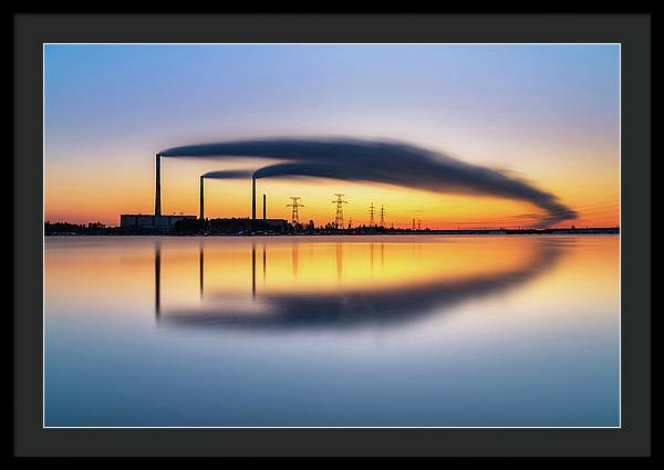 Reftinsky Reservoir of Sverdlovsk, Russia / Art Photo - Framed Print