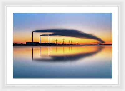 Reftinsky Reservoir of Sverdlovsk, Russia / Art Photo - Framed Print