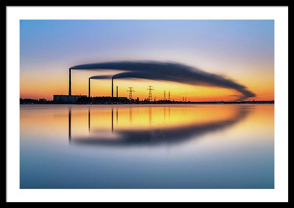 Reftinsky Reservoir of Sverdlovsk, Russia / Art Photo - Framed Print