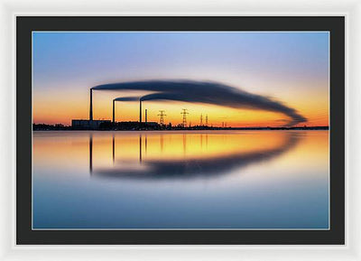 Reftinsky Reservoir of Sverdlovsk, Russia / Art Photo - Framed Print