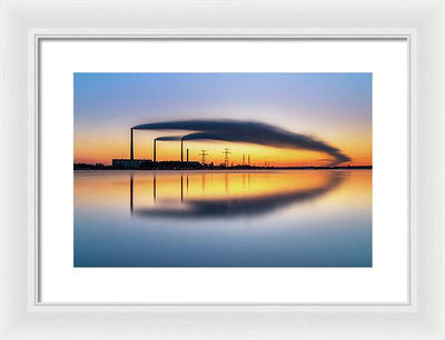 Reftinsky Reservoir of Sverdlovsk, Russia / Art Photo - Framed Print