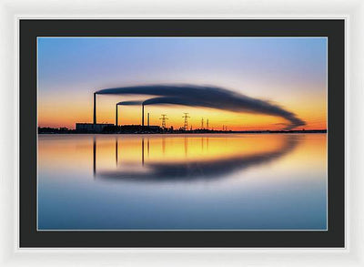 Reftinsky Reservoir of Sverdlovsk, Russia / Art Photo - Framed Print